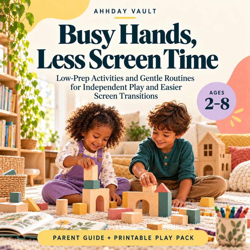 Screen-Free Activities Ages 2–8 | Ahhday Vault.